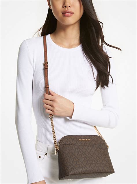 large logo dome crossbody bag michael kors|michael kors jet set dome.